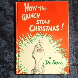 Vintage Dr Seuss Book How The Grinch Stole Christmas Classic Holiday Story